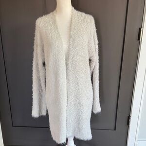 AKIRA Cozy Fuzzy Gray Cardigan Size S/M